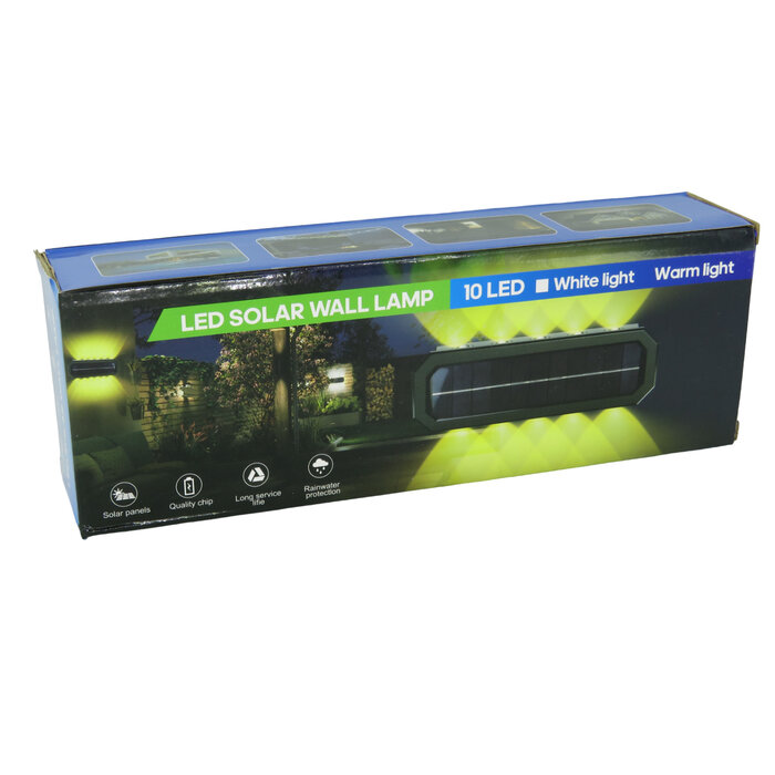 LED solarna zidna lampa sa 10 LED dioda