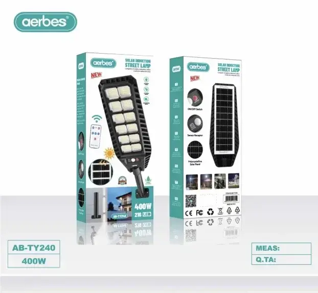  Aerbes AB-TY240 400W solarna ulična svetiljka. 