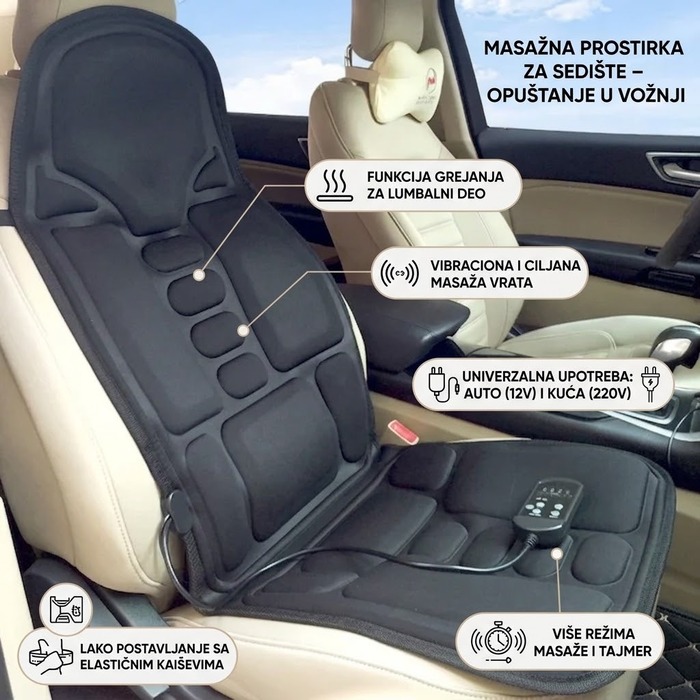 Masažer za Auto Sedište i Kancelarijsku Stolicu