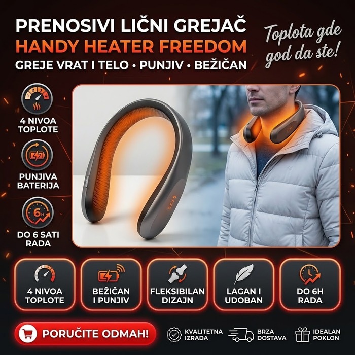 Prenosivi Lični Grejač za Vrat