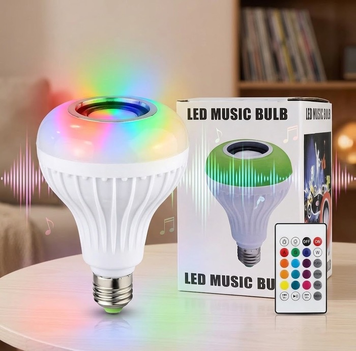 RGB Muzička LED Sijalica sa Bluetooth Zvučnikom 1 + 1 GRATIS